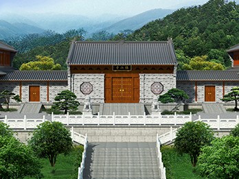 明清建筑群復雜地形應對，臺地、臺階處理與建筑群體錯落美感